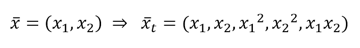 Formula 4-13. a non-linear dataset